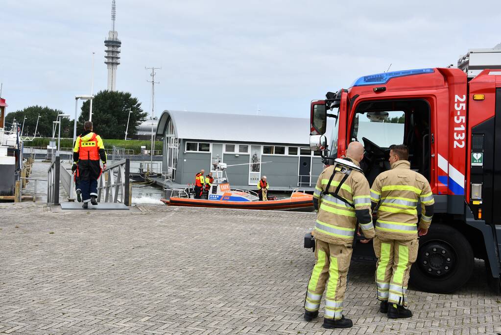 Brand op motorschip