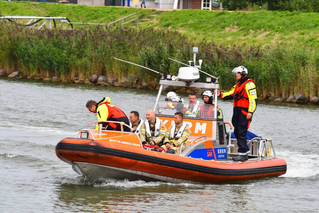 Brand op motorschip
