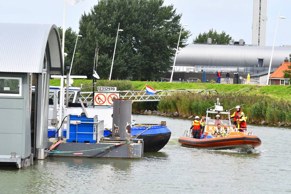 Brand op motorschip