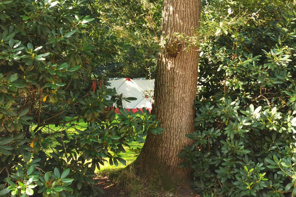 Zichtschermen geplaatst op vakantiepark