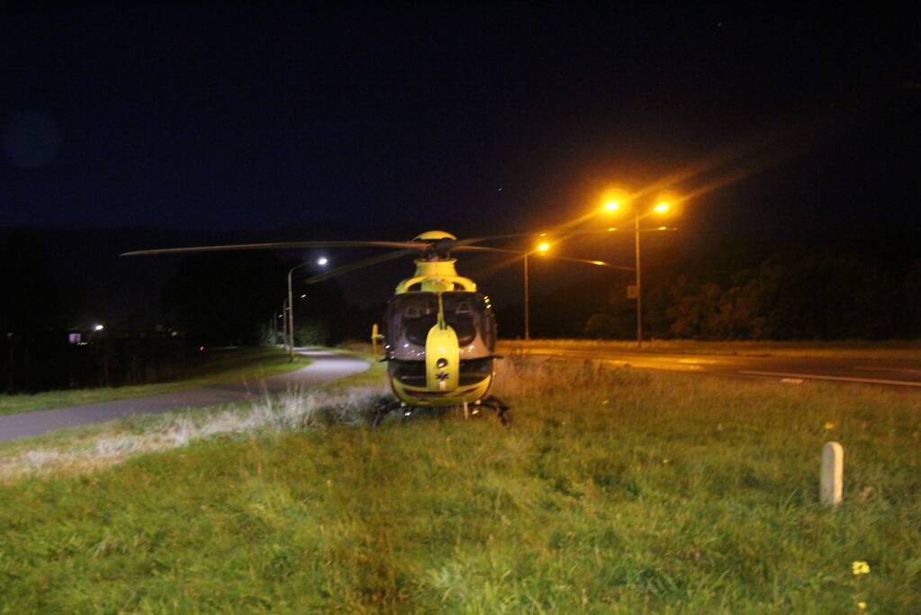 Traumahelikopter landt voor incident
