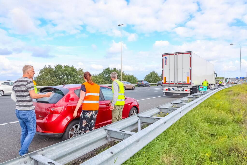 Twee ongevallen op snelweg