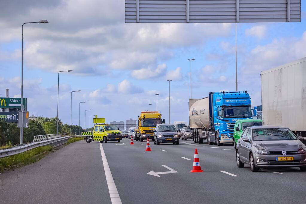 Twee ongevallen op snelweg