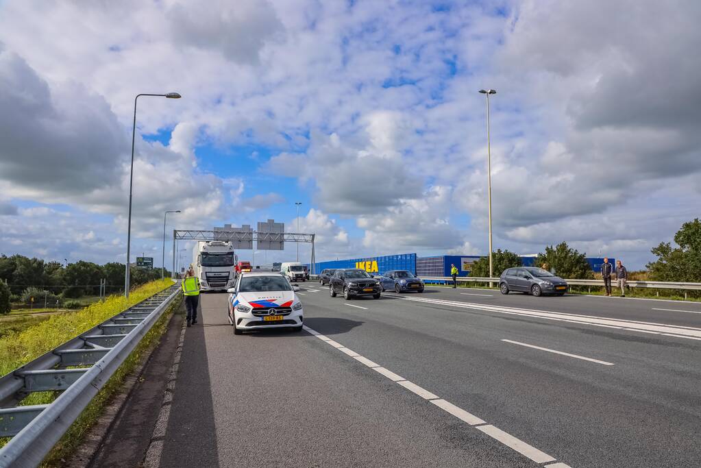 Twee ongevallen op snelweg