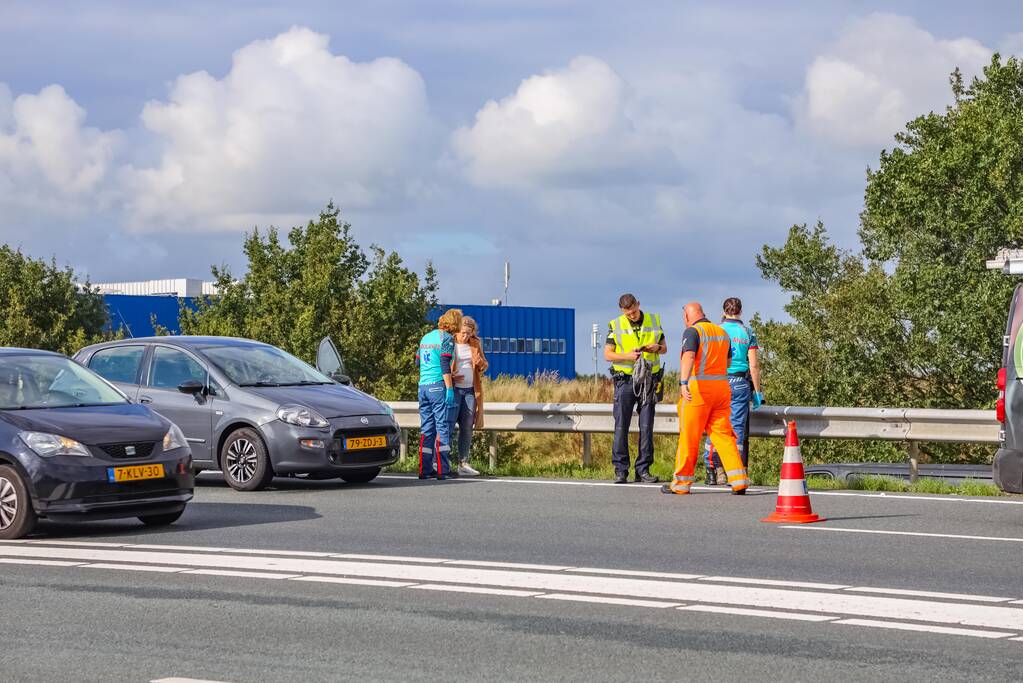 Twee ongevallen op snelweg