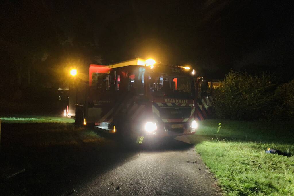 Veel rookontwikkeling door brand in chalet