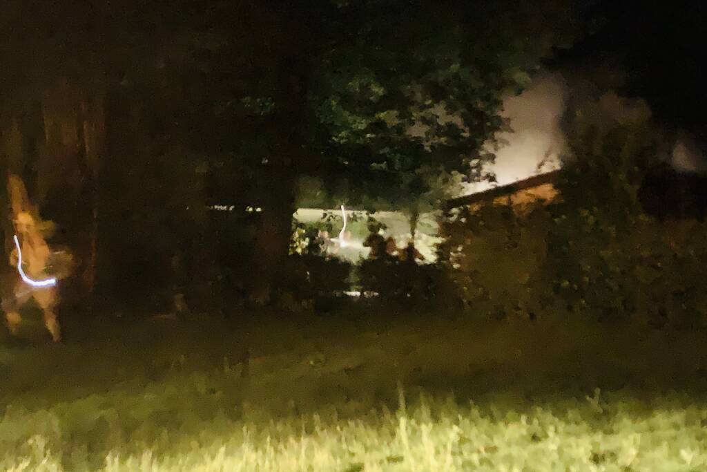 Veel rookontwikkeling door brand in chalet