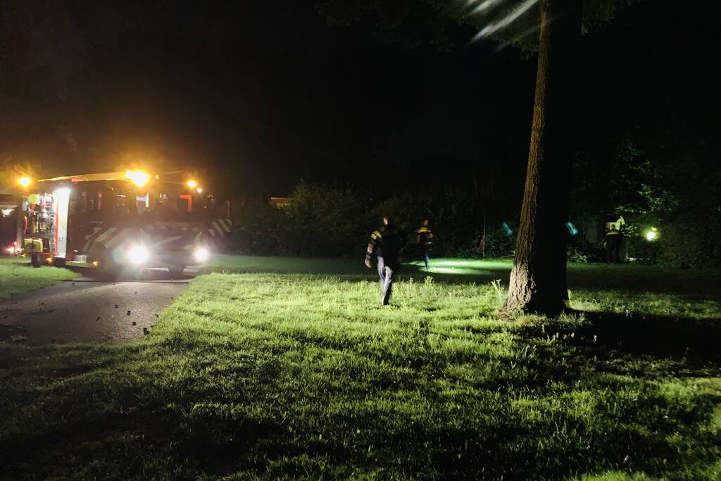 Veel rookontwikkeling door brand in chalet