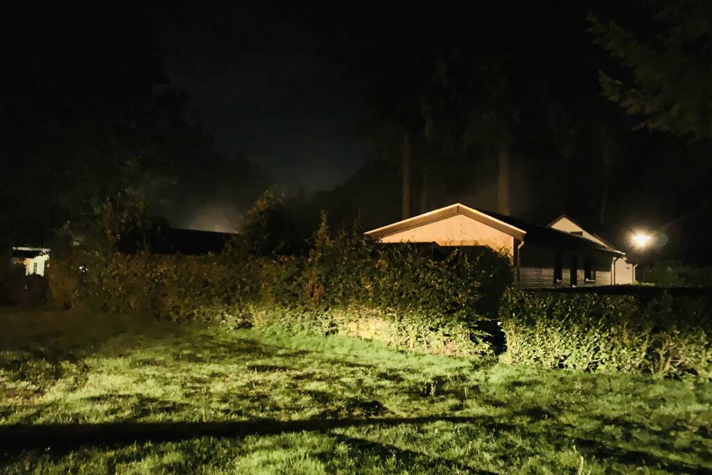 Veel rookontwikkeling door brand in chalet