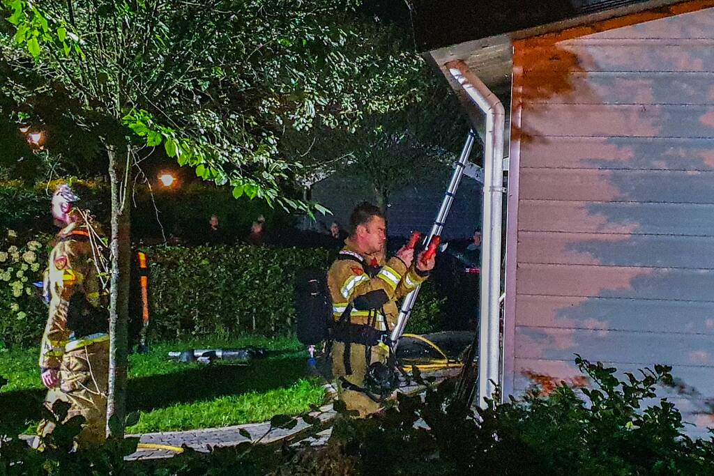 Veel rookontwikkeling door brand in chalet