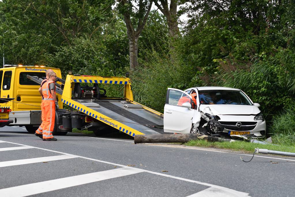 Veel schade bij eenzijdig ongeval