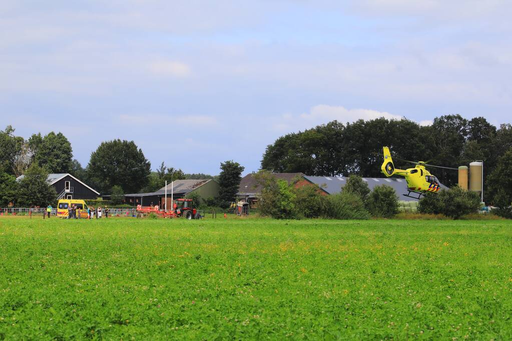 Traumahelikopter landt voor incident op kampeerboerderij