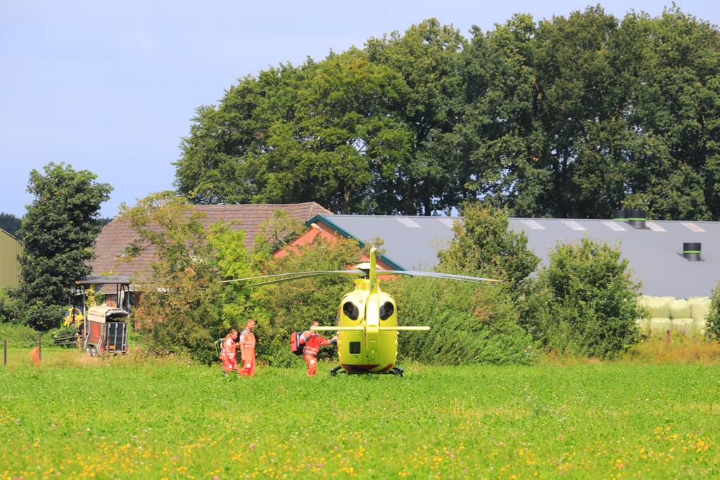 Traumahelikopter landt voor incident op kampeerboerderij