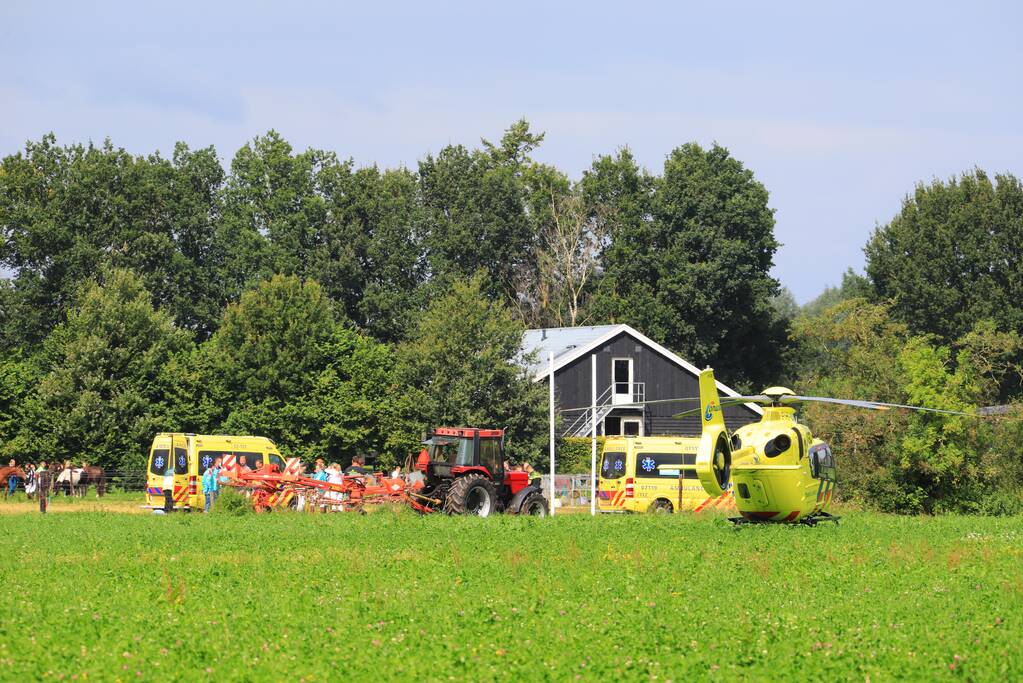 Traumahelikopter landt voor incident op kampeerboerderij