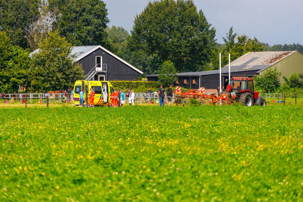 Traumahelikopter landt voor incident op kampeerboerderij