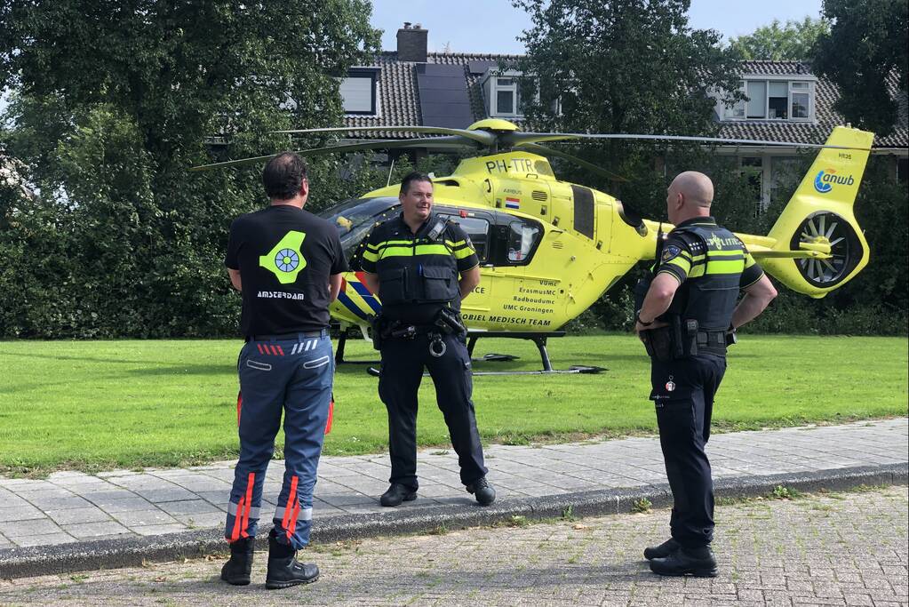 Traumahelikopter ingezet voor incident