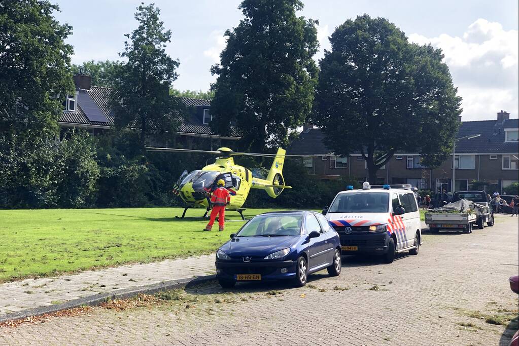 Traumahelikopter ingezet voor incident