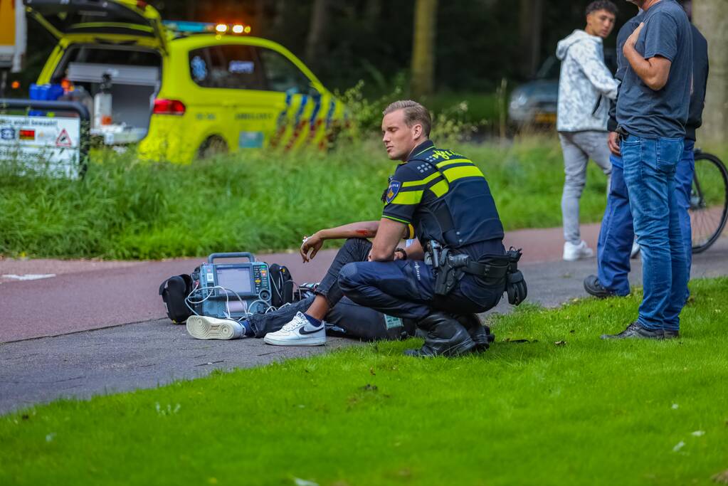 Fietser gewond bij ongeval met personenauto