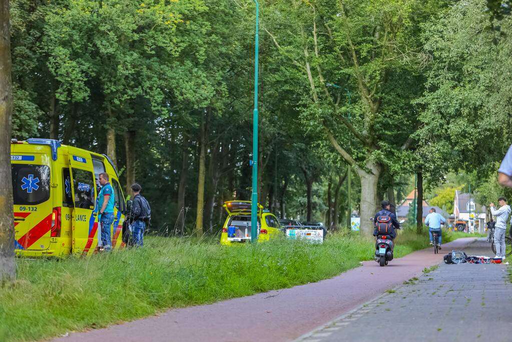 Fietser gewond bij ongeval met personenauto