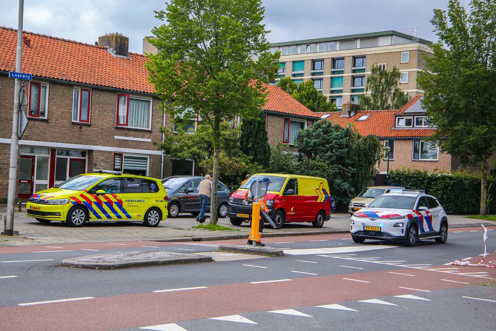 Leswagen betrokken bij aanrijding met fietsster
