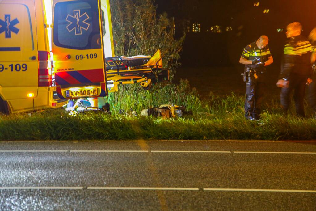 Scooterrijder betrokken bij ernstig ongeval op fietspad