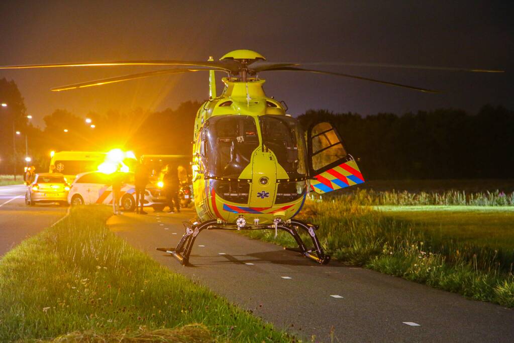 Scooterrijder betrokken bij ernstig ongeval op fietspad