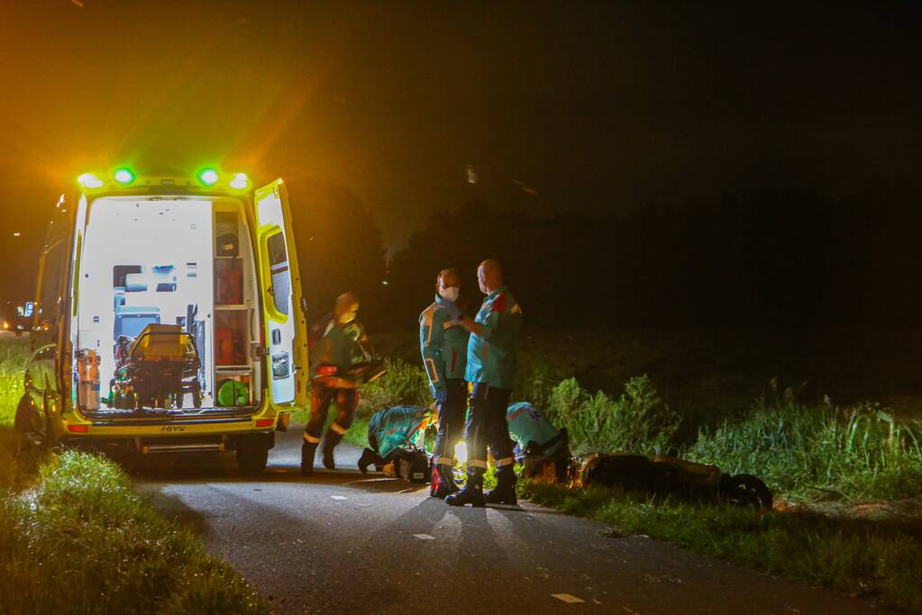 Scooterrijder betrokken bij ernstig ongeval op fietspad