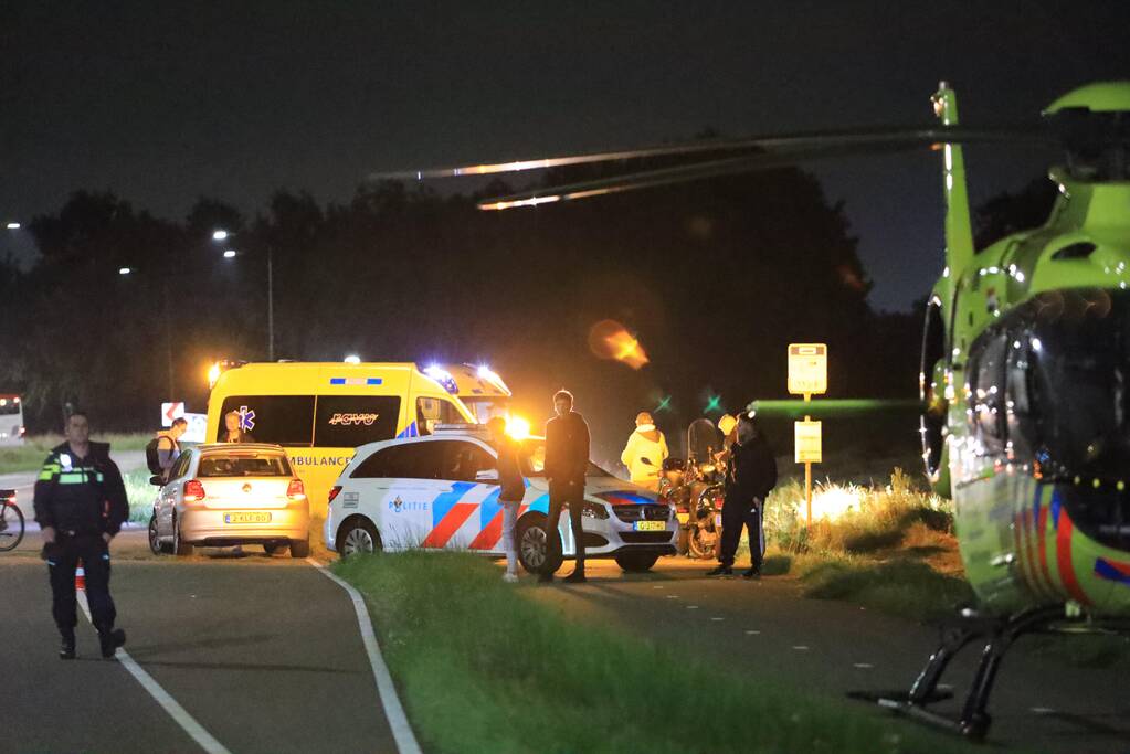 Scooterrijder betrokken bij ernstig ongeval op fietspad
