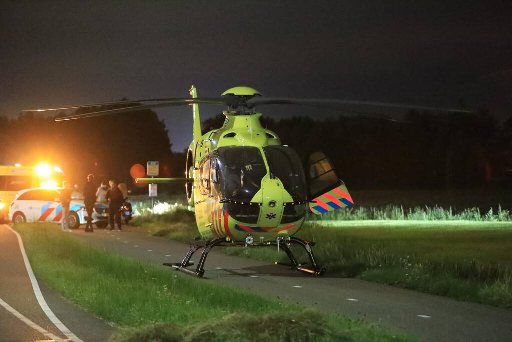 Scooterrijder betrokken bij ernstig ongeval op fietspad
