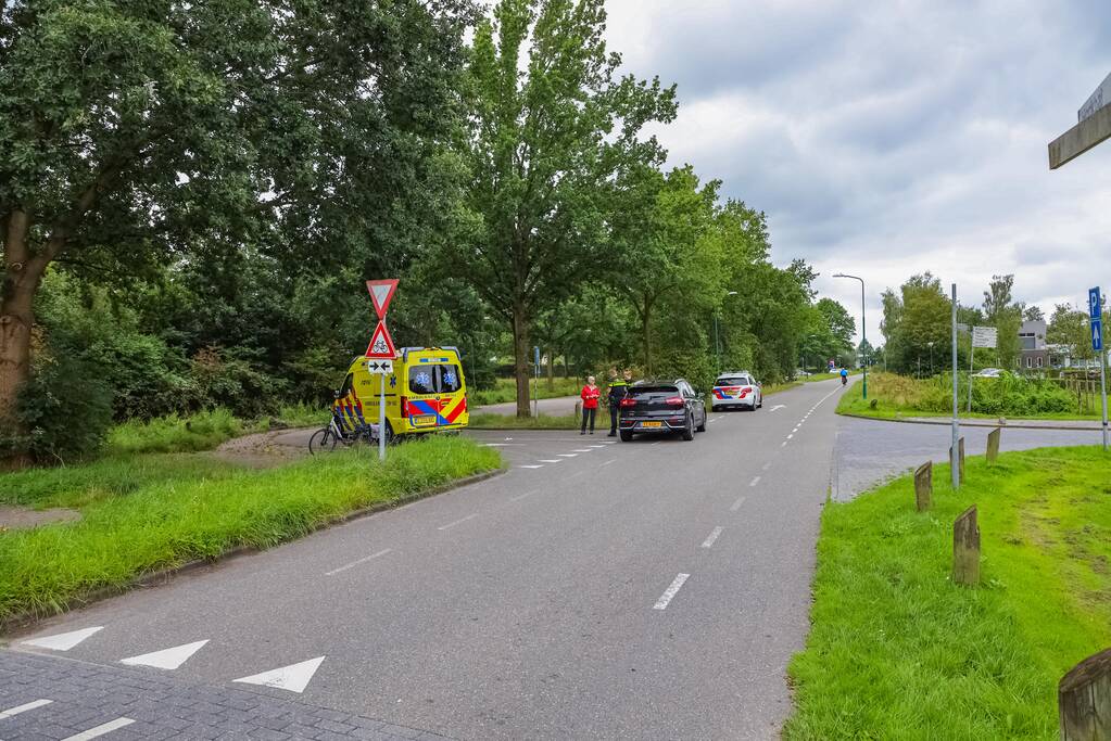 Twee fietsers met elkaar in botsing