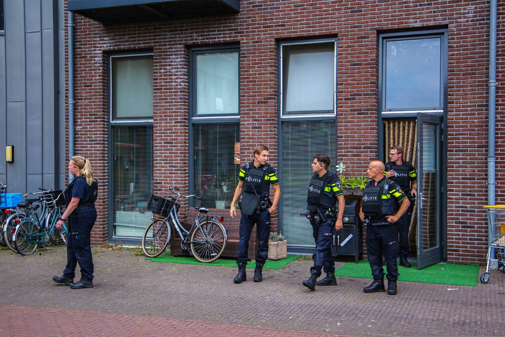Veel politie in kogelwerende vesten