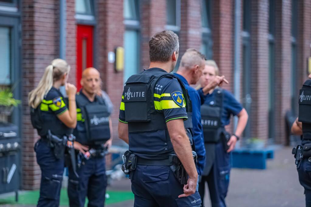 Veel politie in kogelwerende vesten