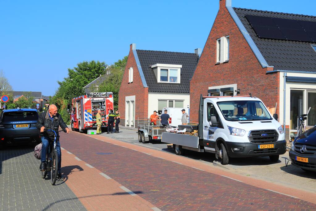 Gasleiding geraakt bij plaatsen van schuttingen