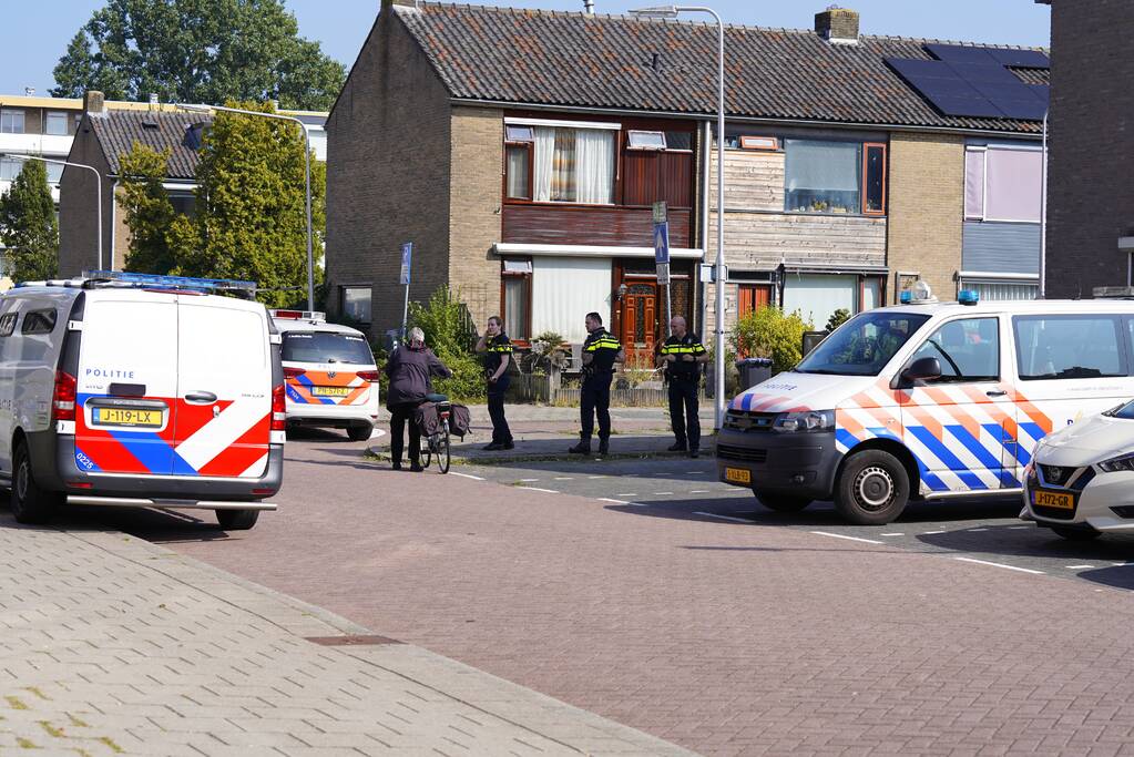 Grote politiemacht op de been in Oosterwei