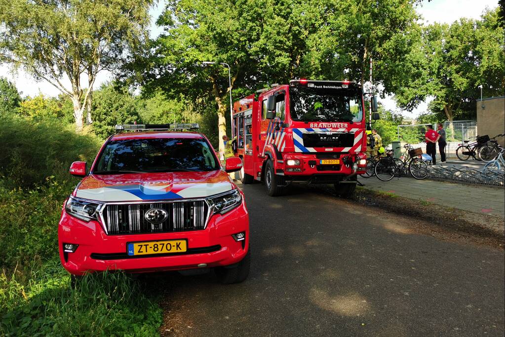 Brandweer doet nacontrole Zwembad De Vrije Slag