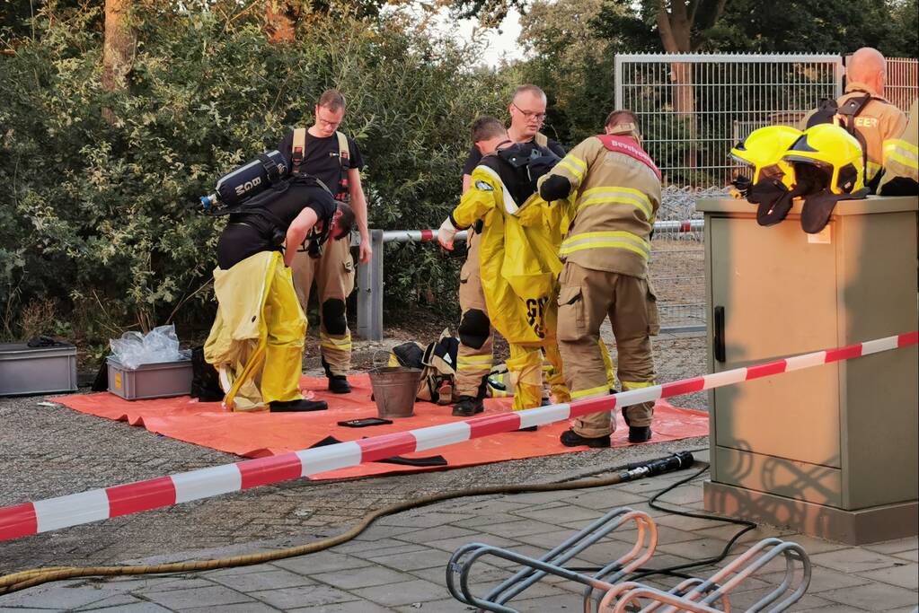 Brandweer doet nacontrole Zwembad De Vrije Slag