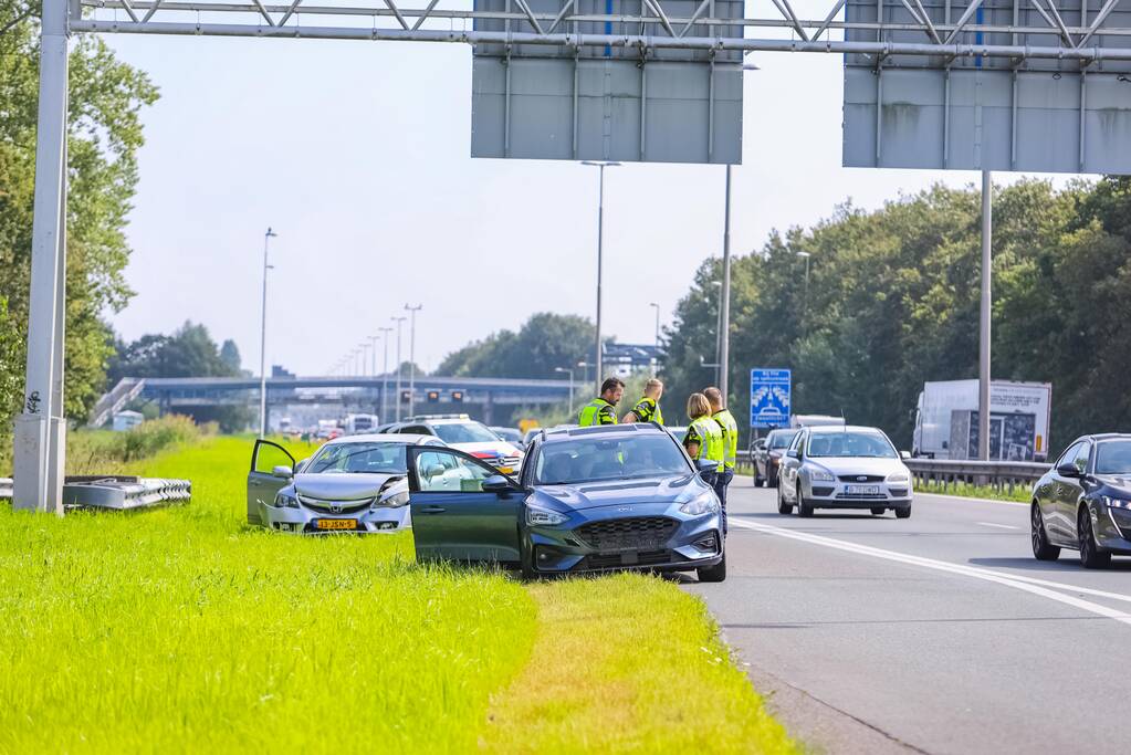Botsing tussen personenauto's