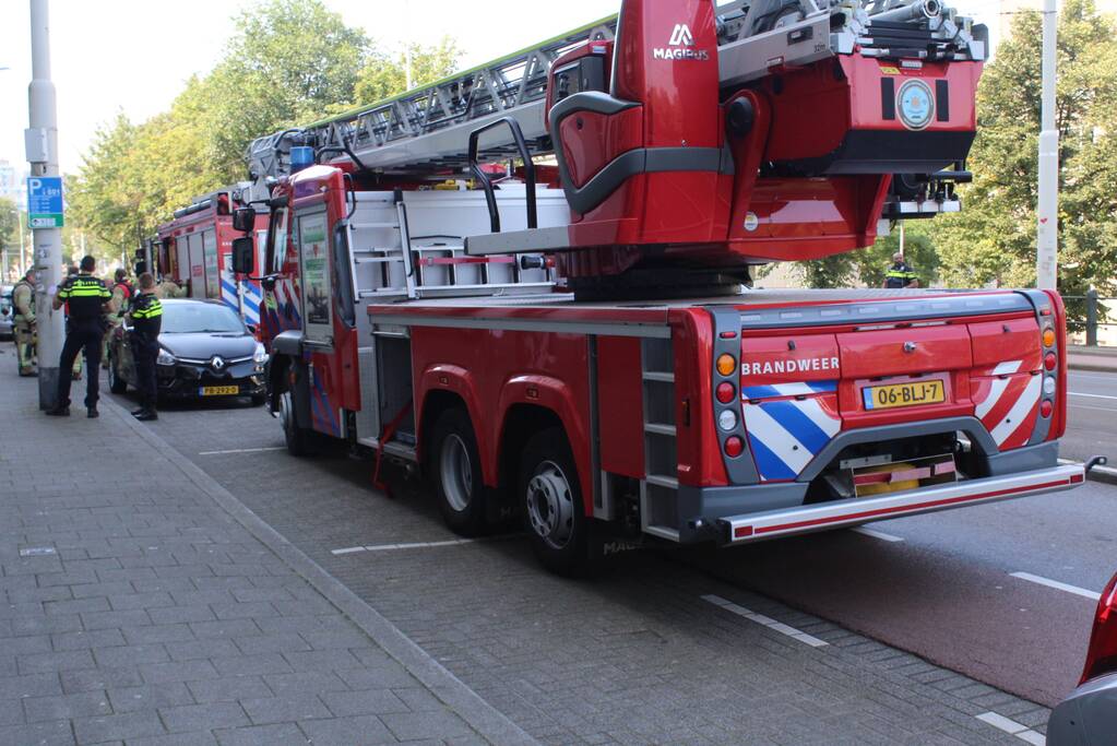 Brandweer blust brand in Dent Hotel
