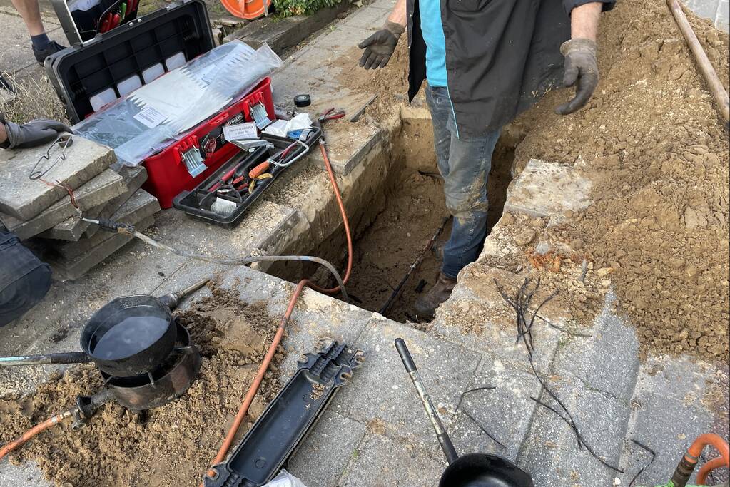 Reparatie na storing in datanetwerk