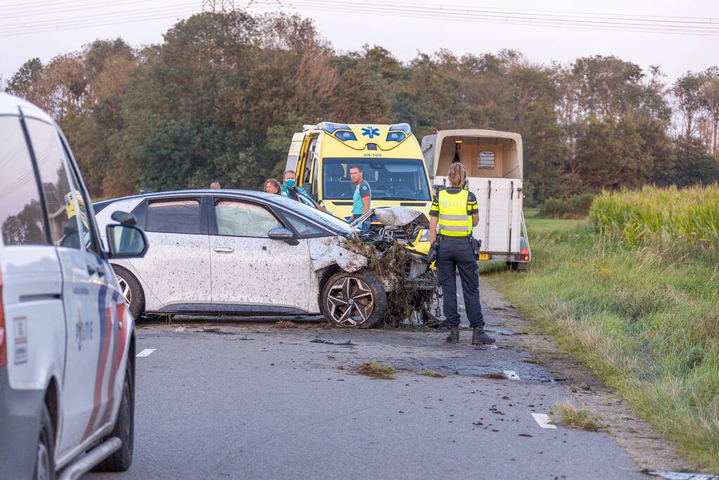 Auto vliegt meters weiland in