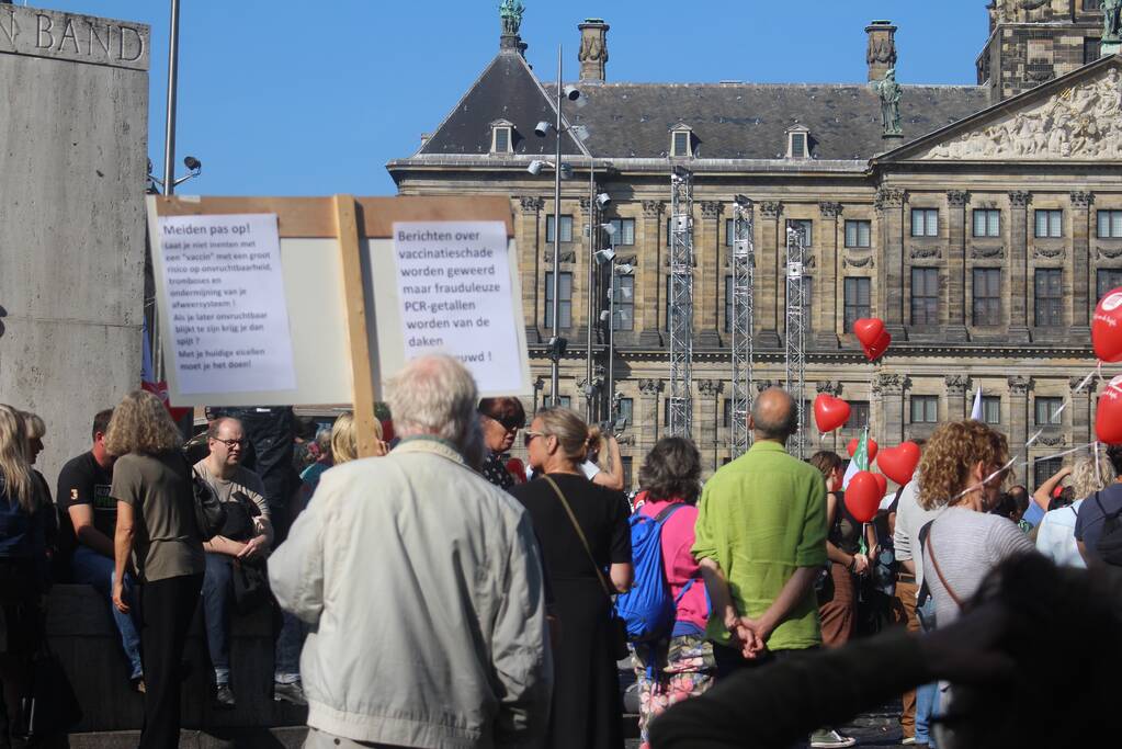 Grote demonstratie tegen coronamaatregelen