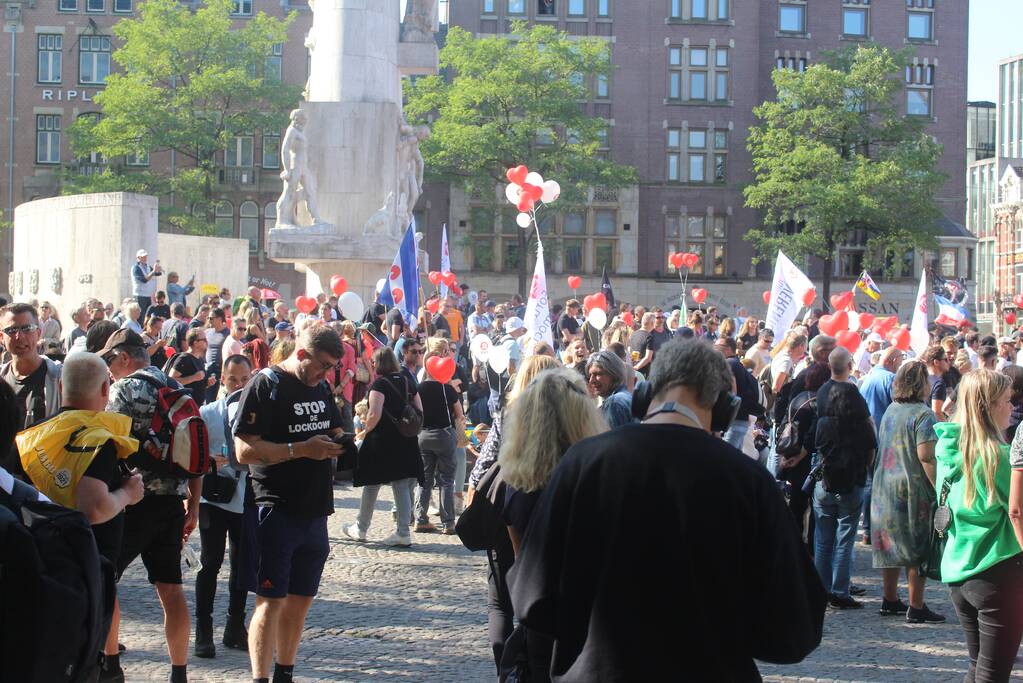 Grote demonstratie tegen coronamaatregelen