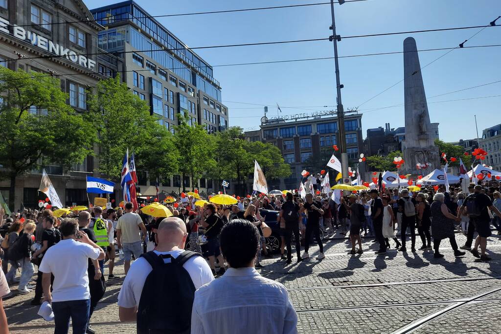 Grote demonstratie tegen coronamaatregelen