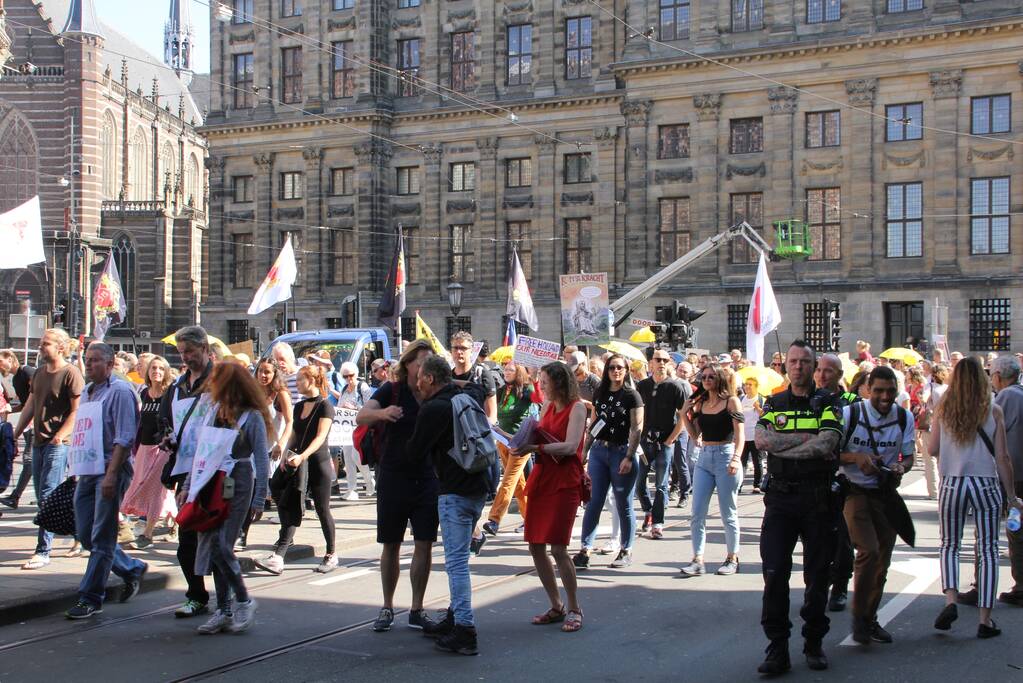 Grote demonstratie tegen coronamaatregelen