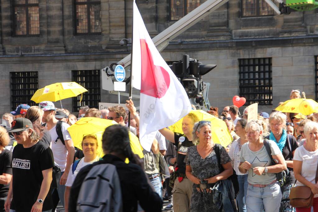 Grote demonstratie tegen coronamaatregelen