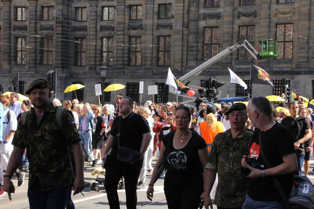 Grote demonstratie tegen coronamaatregelen