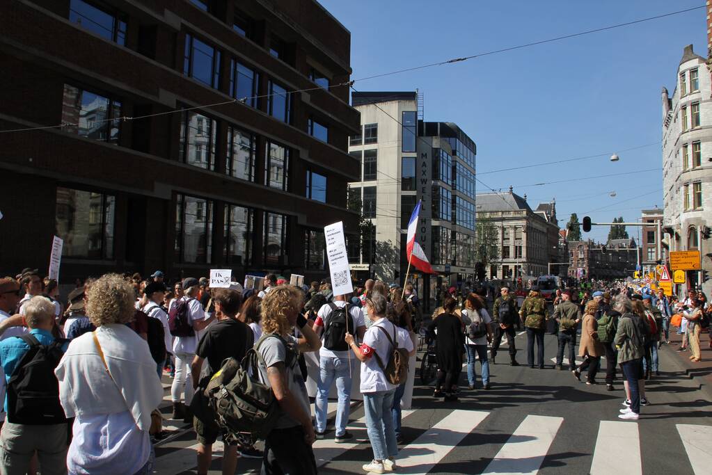 Grote demonstratie tegen coronamaatregelen