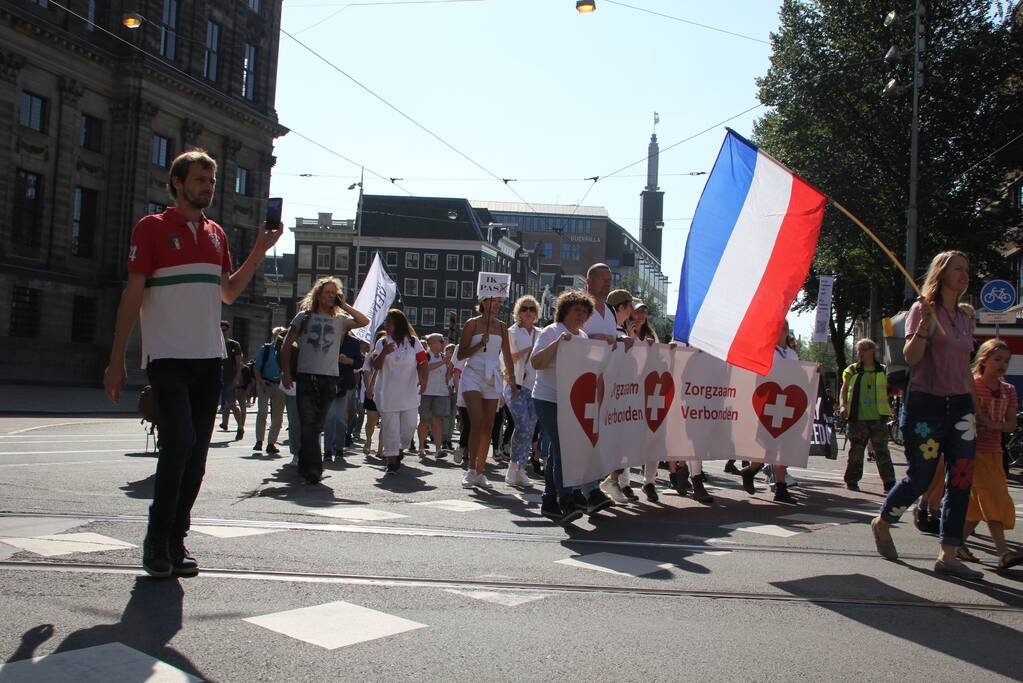 Grote demonstratie tegen coronamaatregelen