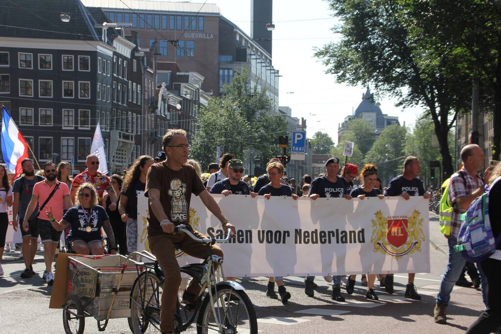 Grote demonstratie tegen coronamaatregelen