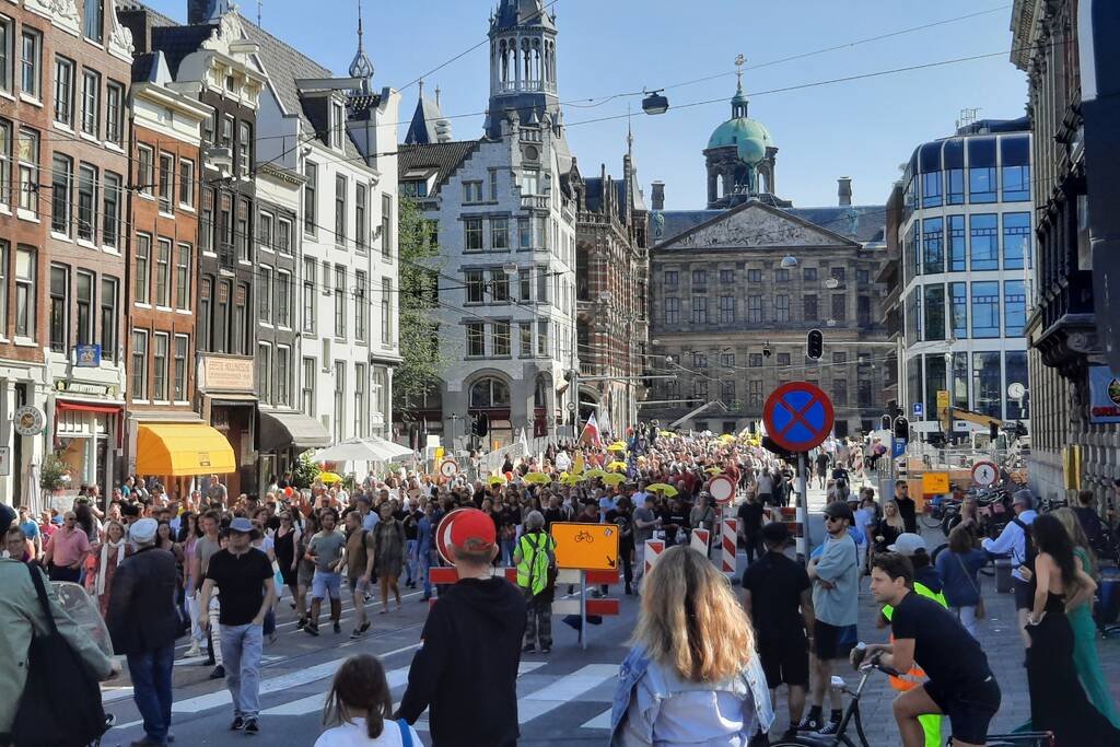 Grote demonstratie tegen coronamaatregelen